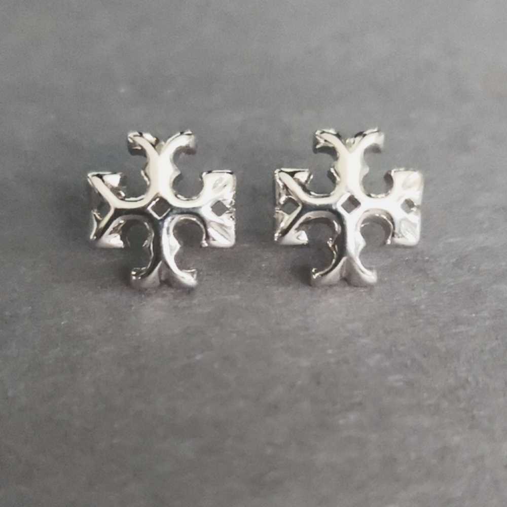 Tory Burch Silver Stud Earrings
